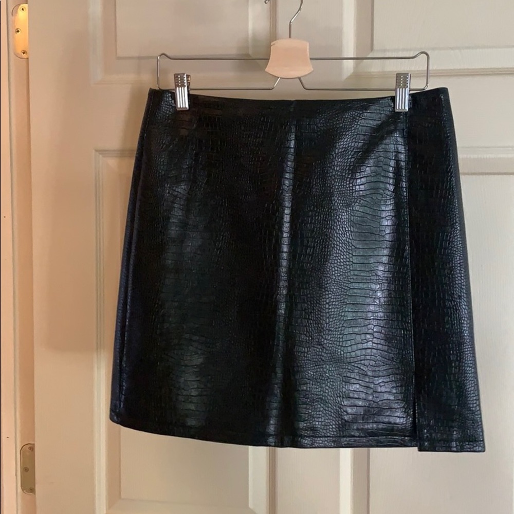 Brand new topshop faux leather skirt
